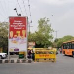 Mini Unipole Advertising at Africa Avenue St Thomas Church Crossing Back Side