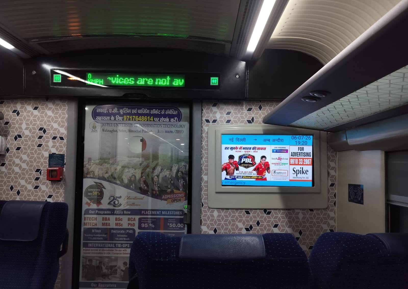 Premium Digital Advertising | Vande Bharat | Delhi–Una Route | Graphisads Ltd