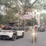 Unipole Advertising at Chittaranjan Park Market