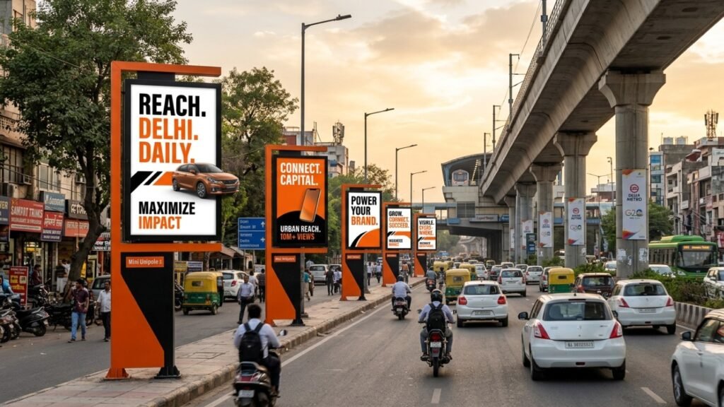 Mini Unipole Advertising Creates Strong Roadside Impact