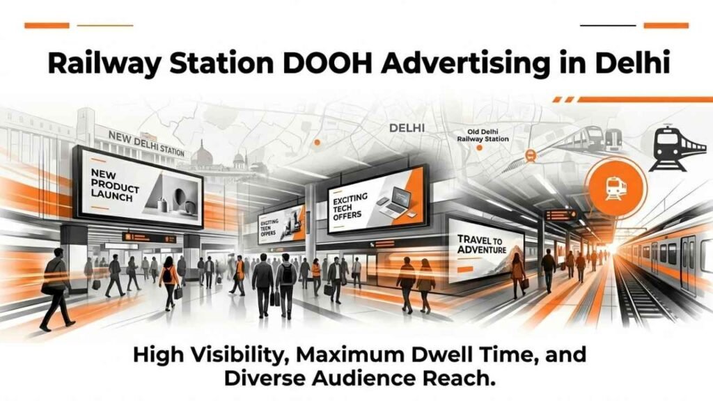 Railway station DOOH advertising